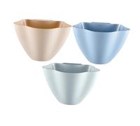 DOITOOL Colgante de Plástico Resistente para Puerta de Armario Set de 3 Unidades Colores Azul Rosa y Gris Nórdico Adecuado para Cocina Dormitorio y Sala Papelera Doméstica para
