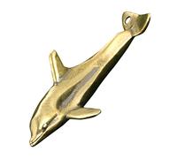 DOITOOL Colgante Retro de Animal Marino de Cobre Dorado Alta Dureza para Bricolaje y Decoración de Llaveros Vida Diaria