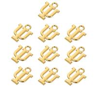 DOITOOL Colgantes Diseño Único Dorados Letras Griegas 10 de Aleación de Zinc y Combinaciones Versátiles para Hacer Pulseras y Proyectos de Bisutería