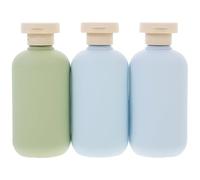 DOITOOL Combinación De Botella De Lavado Rellenables Botellas De Plástico Para Loción De Viaje Artículos De Tocador Prueba De Fugas Para Viajar Flexibles Para Champú y Acondicionador Hotel