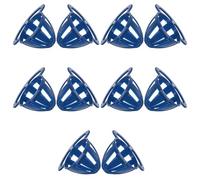 DOITOOL Comedero Colgante Multifuncional para Pájaros Pequeños y Periquitos, Cesta de Frutas y Porta Huevos de Plástico Azul, Accesorios Compactos para Jaulas y Forrajeo, 10 Piezas
