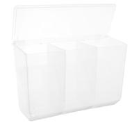 DOITOOL Comedero para con Diseño Antibolsa Recipiente Colgante de Plástico Resistente y Capacidad Alimentador Estable para Jaulas de Aves Pequeñas y Medianas