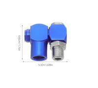 DOITOOL Conectores Giratorios para Manguera de Aire 360° con Acoplamiento Rápido 1/4 Npt Macho y Hembra Resistentes y Flexibles 2 Piezas para Compresores y Herramientas Neumáticas