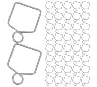 DOITOOL Conectores para Lámparas de Araña 100 Piezas Pasadores de Metal de 14 MM Acero Inoxidable 304 Cromado Sujetadores para Colgar Bolas y Prismas de Cristal Accesorios DIY para