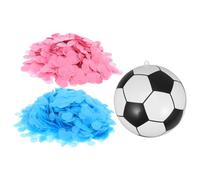 DOITOOL Confeti para Revelar Género Balón de Fútbol Hecho a Mano, Decoración para Shower y Fiesta de Cumpleaños, Accesorio Temático para Mesa, Bola o Niña, 1 Juego para Evento Especial
