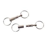 DOITOOL Conjunto de 5 llaveros desmontables de doble extremo, diseño elegante de ferroaleación, accesorios colgantes para Día de la Madre y uso diario