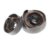 DOITOOL Conjunto de Resorte del Husillo para Taladro de Columna, 4 Piezas de Acero con Tapas, Resorte Helicoidal de Tensión para Mecanismo de Bobina, Repuesto para Prensa y Piezas