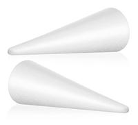 DOITOOL Conos de Espuma para Manualidades 2 Unidades 40 CM de Alto X 13 CM de Base Material Resistente para DIY Figuras Decorativas y Centros de Mesa Ideales para Proyectos Creativos