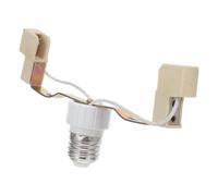 DOITOOL Convertidor de Portalámparas E27 a R7s, Casquillo Cerámico Blanco, 21,70x10,00x3,00cm, para Bombilla E27 y Lámpara Halógena, Sistemas de Iluminación y Talleres