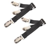 DOITOOL Correa de Liga Ajustable Hebilla de Calcetín Negra, Sujetador para Medias y Camisa de Mujer, Clip para Calcetines Práctico y Ligero, Adecuado para Ropa Exótica y Uso Diario