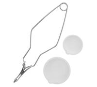 DOITOOL Crisoles de Cuarzo para Fundir Metales Pinzas, Kit de Fundición de 3 Piezas (100 G y 250 G), Resistente al Calor para Joyería y Refinación de Oro y Plata en Manualidades