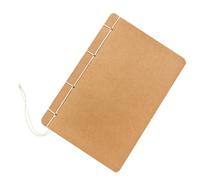 DOITOOL Cuaderno Artesanal de Papel Kraft Retro Cuadernito Blanco sin Líneas para Notas y Dibujos Libreta DIY para Escuela y Oficina Papel de Madera