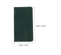 DOITOOL Cuaderno de Bolsillo Pequeño con Banda Elástica Diario Portátil Hombres y Mujeres Libreta Mini para Notas Diarias Trabajo y Viaje Color Verde Oscuro