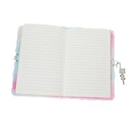 DOITOOL Cuaderno de Notas para Niñas con Cerradura Diario de Peluche de Gato Adorable Bloc de Dibujo y Escritura Cuaderno de Dibujos Animados Diario Secreto Suave