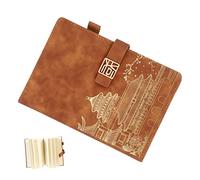 DOITOOL Cuaderno Decorativo de Retro con Ranura para Lápiz Notepad Portable para Planificación Diaria y Organización para