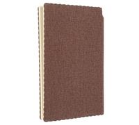 DOITOOL Cuaderno Pequeño de Bolsillo, Cuaderno Portátil de Bolsillo, A5, Pu Imitación Cuero, Marrón, Compacto, para Diarios de Viaje y Escritura Creativa, Estudiantes