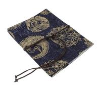 DOITOOL Cubierta de Libro de Tela Ajustable con Patrón Vintage Funda Protectora Artesanal para Cuadernos Resistente y Decorativa para Libros de Tapa Dura