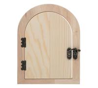 DOITOOL Cubierta Decorativa Interruptor Luz Madera sin Taladro Diseño Puerta Mini para Protección Enchufe Pared Adhesiva Sencilla