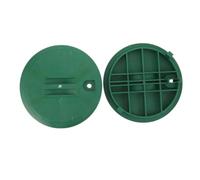 DOITOOL Cubierta para válvulas de rociadores, caja de válvulas de rociadores, tapa de la caja de válvulas del aspersor, 2pcs, plástico, redonda, para sistemas de riego en áreas remotas