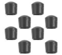 DOITOOL Cubiertas Protectoras de PVC 8 Tapas de Plástico Negro para Varillas de 16mm para Extremos de Futbolín Accesorios para Mesa de Futbolín