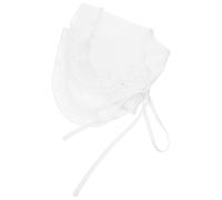 DOITOOL Cuello Desmontable Blanco Lazo y Volante para Mujer de Gasa | Accesorio de Ropa Elegante, para Chaquetas y Vestidos sin Cuello, Fiesta y Calle, una Pieza