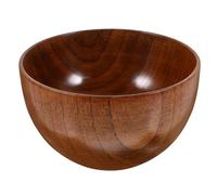 DOITOOL Cuenco de Madera Japonés de Diseño Simple Resistente al Bowl Multifuncional para Sopa Ensalada y Noodles Ligero y Fácil de Limpiar para Hogar y Restaurantes