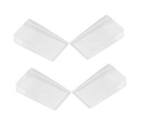 DOITOOL Cuñas Niveladoras Transparentes para Muebles y Mesas, PVC Resistente, Elevadoras De Patas para Suelo Irregular, Protección Antiarañazos, Juego De 4 Unidades para Mejoras del Hogar