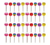 DOITOOL de Adornos para Uñas 100 Piezas en Forma de Piruleta de Resina Que Hacen Únicas y Elegantes para Manicura o Salón
