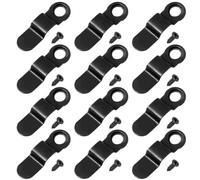DOITOOL de Clips Giratorios 100 Piezas Fáciles de Instalar y Resistentes de Hierro Negro para Marcos de Fotos Ideales para Colgar Cuadros en Pared y Decorar Espacios