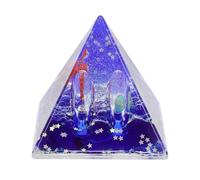 DOITOOL de Espacial en Acrílico Naranja PVC de Escritorio y Estatua Astronauta Líquido Arena Móvil Adecuado para Oficina y Obsequio