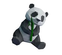 DOITOOL de Panda de Origami Geométrico Diy Adorno Decorativo para Manualidades Sin Tijeras Creativo para