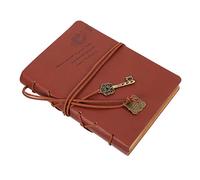DOITOOL de Piel Retro de Cuaderno de Notas Vintage de Encuadernación de Cuero Práctico y para Estudiantes y Profesionales para y