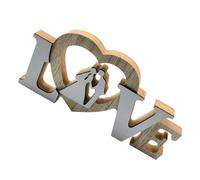 DOITOOL Decoración de Letras Grandes de Madera para Centro de Mesa Boda y Obsequio para Parejas, Accesorio Artesanal Día de San Valentín en Oficina o Escuela