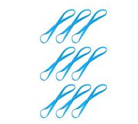DOITOOL Diadema de 9 piezas para correr, cuerda elástica de fútbol antideslizante, accesorios para el cabello, banda de yoga, unisex, color azul