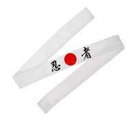 DOITOOL Diadema de Chef de Sushi Japonesa de Algodón, Banda Cabeza Ancha y Multifuncional Diseño Tradicional Samurái para Fiestas y Cocina