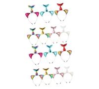 DOITOOL Diadema De Sirena 14 Piezas 7 Accesorios Pelo Niña Cabello Lentejuelas Niño