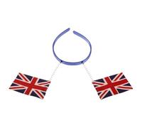 DOITOOL Diadema Diseño Único Efecto 3d Bandera del Reino Unido para Niñas y Mujeres Ligera Tela, Adecuado para Fiestas Temáticas y Celebraciones