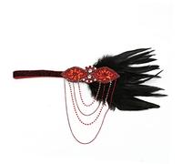 DOITOOL Diadema Mujer Accesorios Cabello Vintage para Fiestas Suave y Ligera Borlas y Cadenas