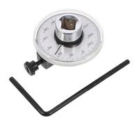 DOITOOL Dinamométrica Ajustable con Medidor de Ángulo de Torque Herramienta Mecánica de Precisión para Reparaciones y Taller Clara y Cabezal de Reversible Agujero Cuadrado Plateado