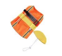 DOITOOL Disfraz de Ingeniero para Perros Adorable Ropa de Mascota de Poliéster para Cachorros Traje de Invierno para Perros Medianos Ropa Navideña Divertida y Cómoda