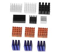 DOITOOL Disipador de Calor Pasivo de 12 Piezas para Placa de Desarrollo 3b, Kit de Materiales Mixtos Cobre y Aluminio, Cinta Térmica Adhesiva de Doble Cara, Enfriamiento para Componentes