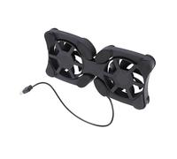 DOITOOL Enfriador de portátiles Delgado Frío refrigerador portátil Plegable Pararse Laptop Cooler Laptop Cooling Pad computadora de enfriamiento portátil de refrigeración Black