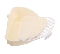 DOITOOL Entrenador para IR al Baño Bandeja Triangular Pequeña para Conejos Inodoro para Animales Pequeños para Uso Jaulas de Mascotas y Recintos para Cobayas