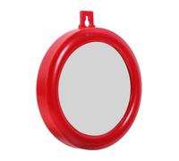 DOITOOL Espejo Cóncavo de Pared Rojo para Entrada, Decoración Feng Shui