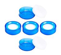 DOITOOL Esponjas Humectantes para Dedos Oficina 5 Piezas Transparentes Azul, Humedecedor para Contar Dinero y Clasificar Billetes, Accesorio Compacto para Manejo y Organización de Papeles