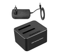 DOITOOL Estación de Acoplamiento USB 3.0 para y SSD de 2.5 y 3.5 Pulgadas Compatible Uasp Función de Clonación Offline Base para Disco Duro Protección contra Cortocircuitos Color Negro