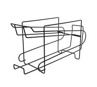 DOITOOL Estante Organizador para Refrigerador Negro, Contenedor de Bebidas y Porta Cerveza Resistente, Duradero y Antioxidante, Adecuado para Almacenamiento y Orden en Cocina y Nevera