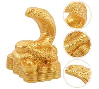 DOITOOL Estatua de Serpiente de Resina Decorativa Figura de Serpiente Estilo Chino Adorno para Escritorio y Entrada para Ritos de Primavera y Decoración de Jardín