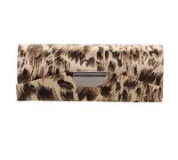 DOITOOL Estuche para Pintalabios de Leopardo, Seda, Portátil para Mujeres | Funda de Aleación y Silk Cloth, Diseño Elegante, Uso en Viaje Ocasión