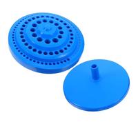 DOITOOL Estuche para Taladro y Brocas de Amolar 100 Orificios Caja de Almacenamiento de Herramientas Azul Resistente Organizador Compacto para Guardar Brocas de Pulido y Accesorios